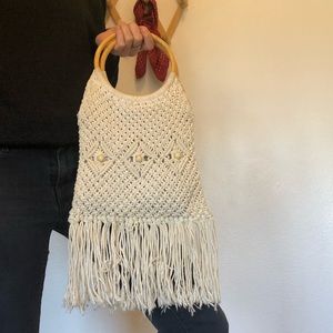 Vintage Macrame Handbag
